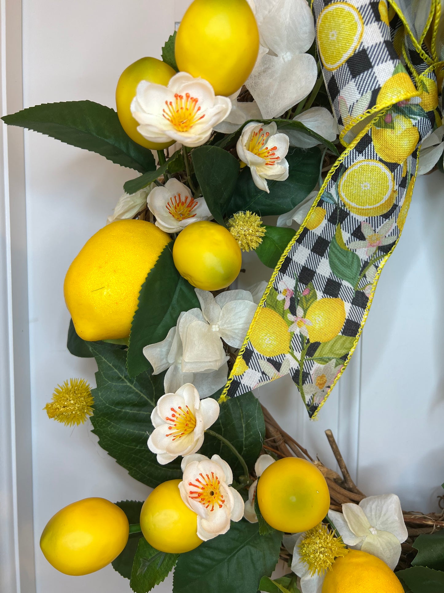 Corona de limones de verano de 14"