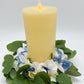 Blue, Cream, and White Hydrangeas Candle Wreath